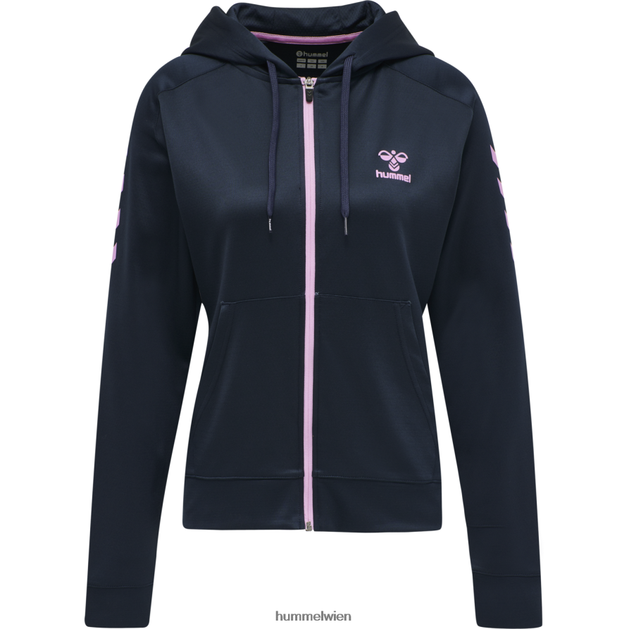 Hummel Frauen hmlaction Poly-Kapuzenpullover mit Reißverschluss 2FT6X83681 „Zip-Hoodie“