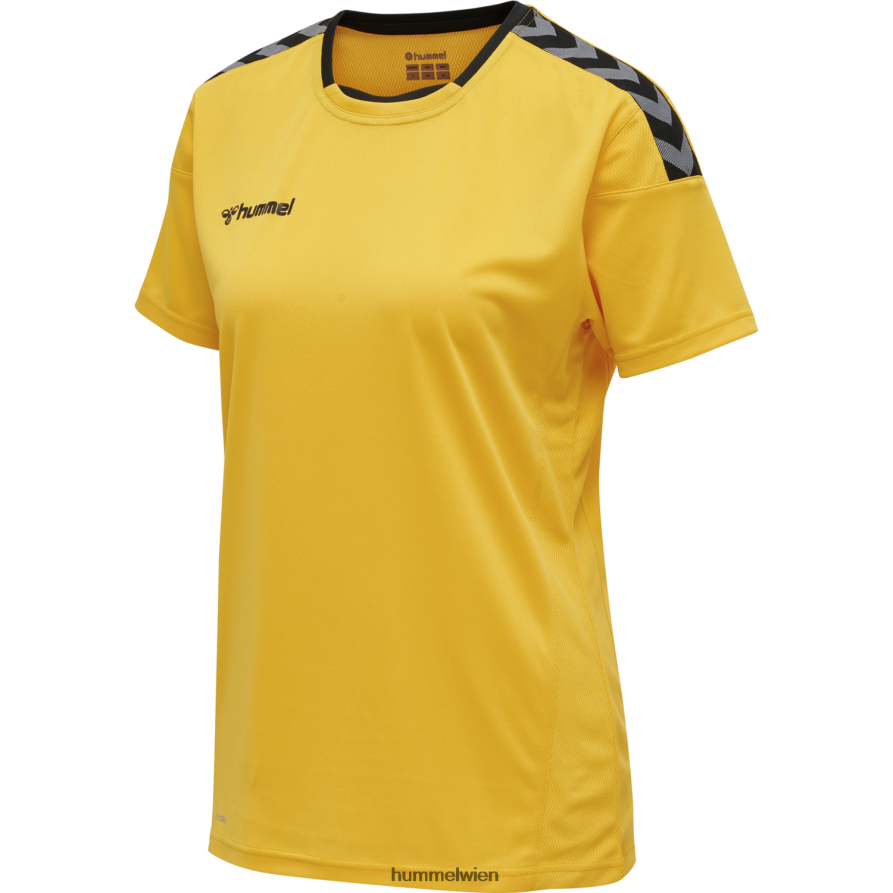 Hummel Frauen hmlauthentic Poly Jersey s/s 2FT6X83802 „Sportoberteil mit Chevrons“