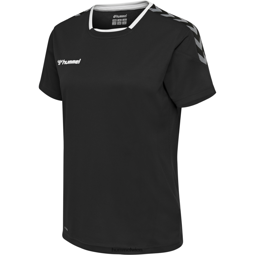 Hummel Frauen hmlauthentic Poly Jersey s/s 2FT6X83870 „Sportoberteil mit Chevrons“