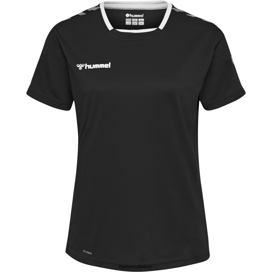 Hummel Frauen hmlauthentic Poly Jersey s/s 2FT6X83870 „Sportoberteil mit Chevrons“