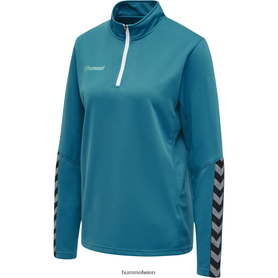 Hummel Frauen hmlauthentic Sweatshirt mit halbem Reißverschluss 2FT6X83775 \Kleidung\