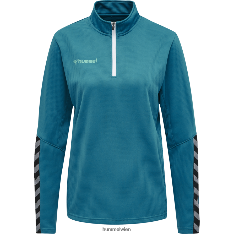 Hummel Frauen hmlauthentic Sweatshirt mit halbem Reißverschluss 2FT6X83775 \Kleidung\