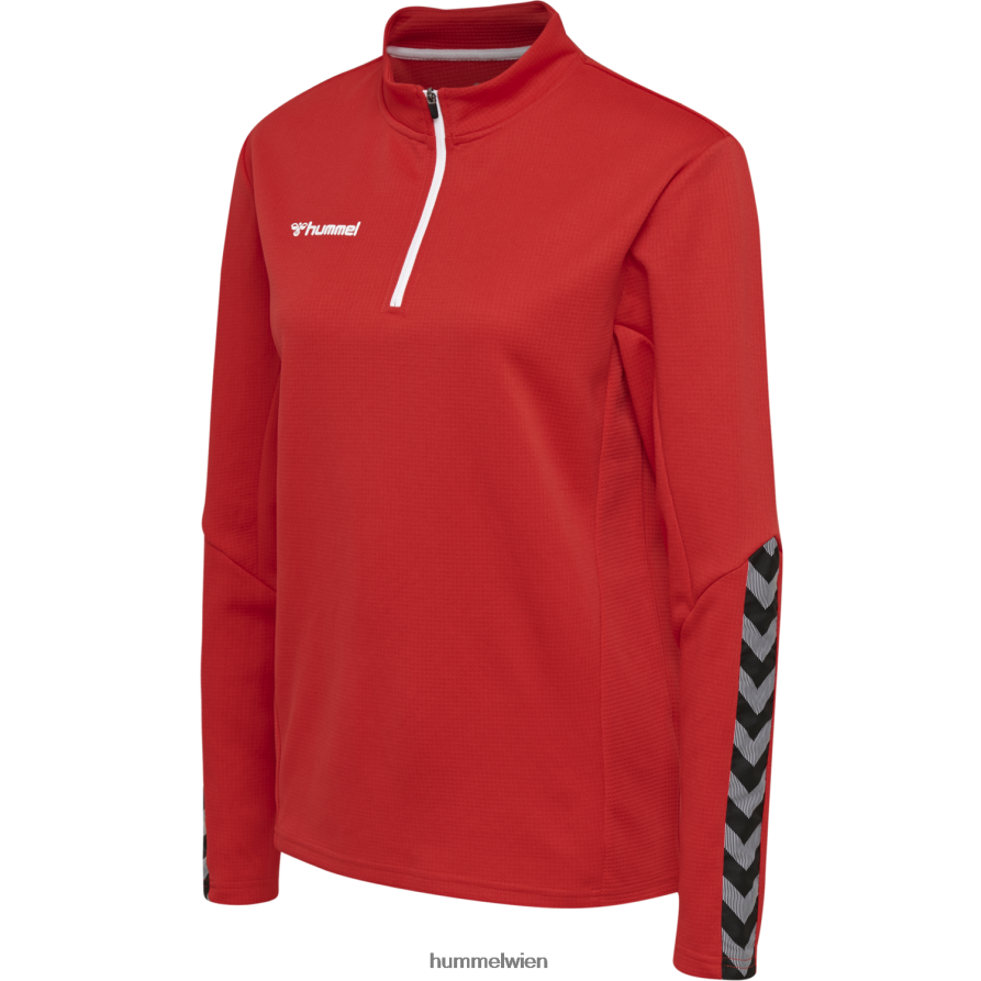 Hummel Frauen hmlauthentic Sweatshirt mit halbem Reißverschluss 2FT6X83794 \Kleidung\