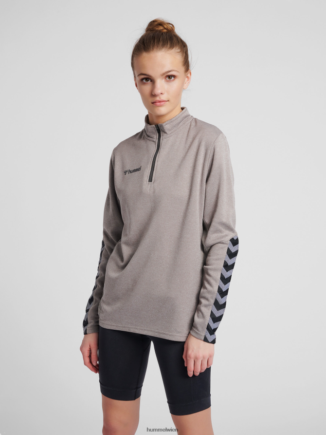 Hummel Frauen hmlauthentic Sweatshirt mit halbem Reißverschluss 2FT6X83812 Kleidung
