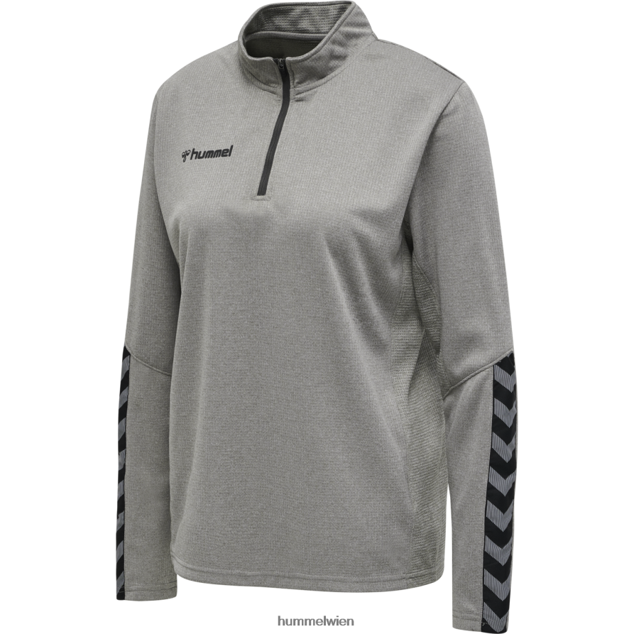 Hummel Frauen hmlauthentic Sweatshirt mit halbem Reißverschluss 2FT6X83812 \Kleidung\