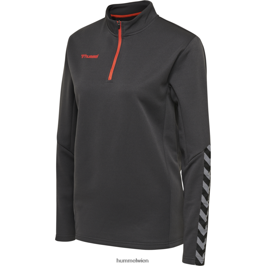 Hummel Frauen hmlauthentic Sweatshirt mit halbem Reißverschluss 2FT6X83817 \Kleidung\