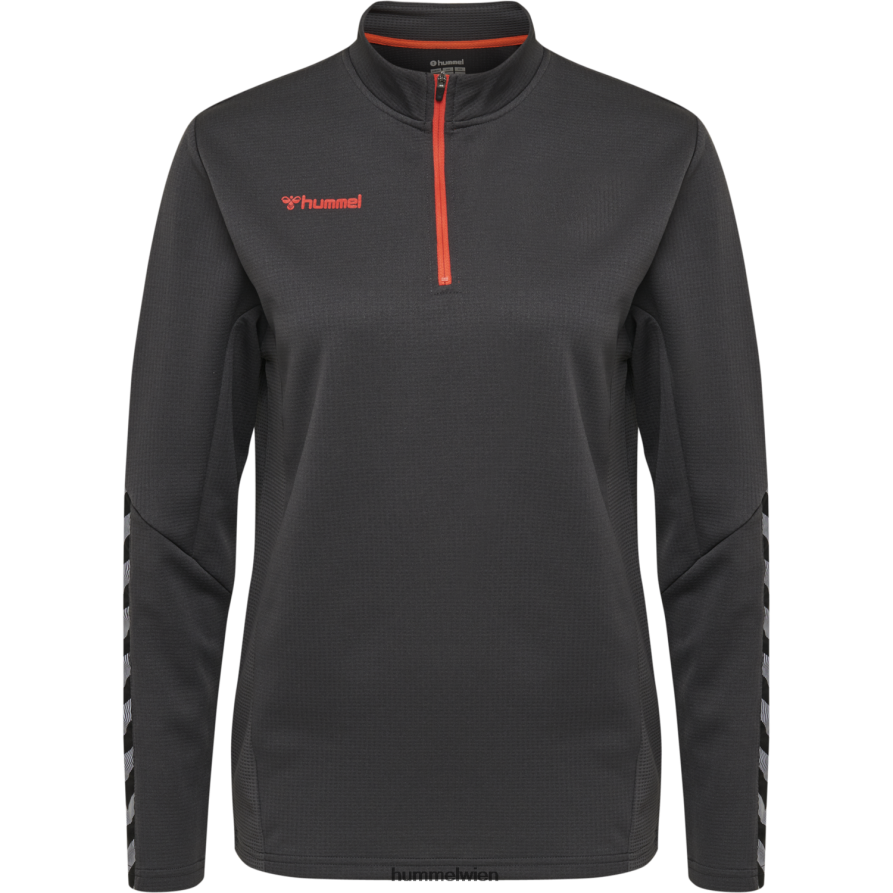 Hummel Frauen hmlauthentic Sweatshirt mit halbem Reißverschluss 2FT6X83817 \Kleidung\