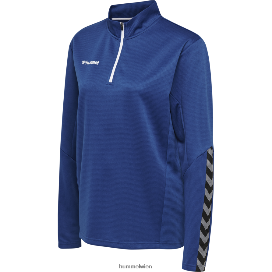 Hummel Frauen hmlauthentic Sweatshirt mit halbem Reißverschluss 2FT6X83892 \Kleidung\