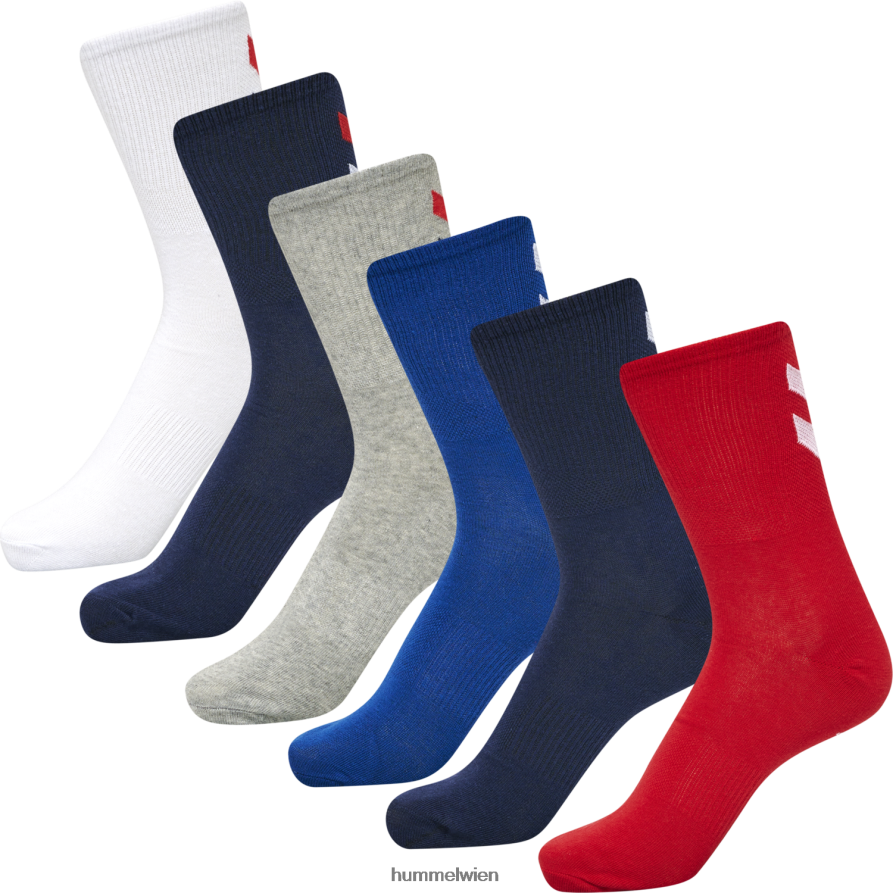 Hummel Frauen hmlchevron 6er-Pack Socken 2FT6X8584 „Socken 6er-Pack“