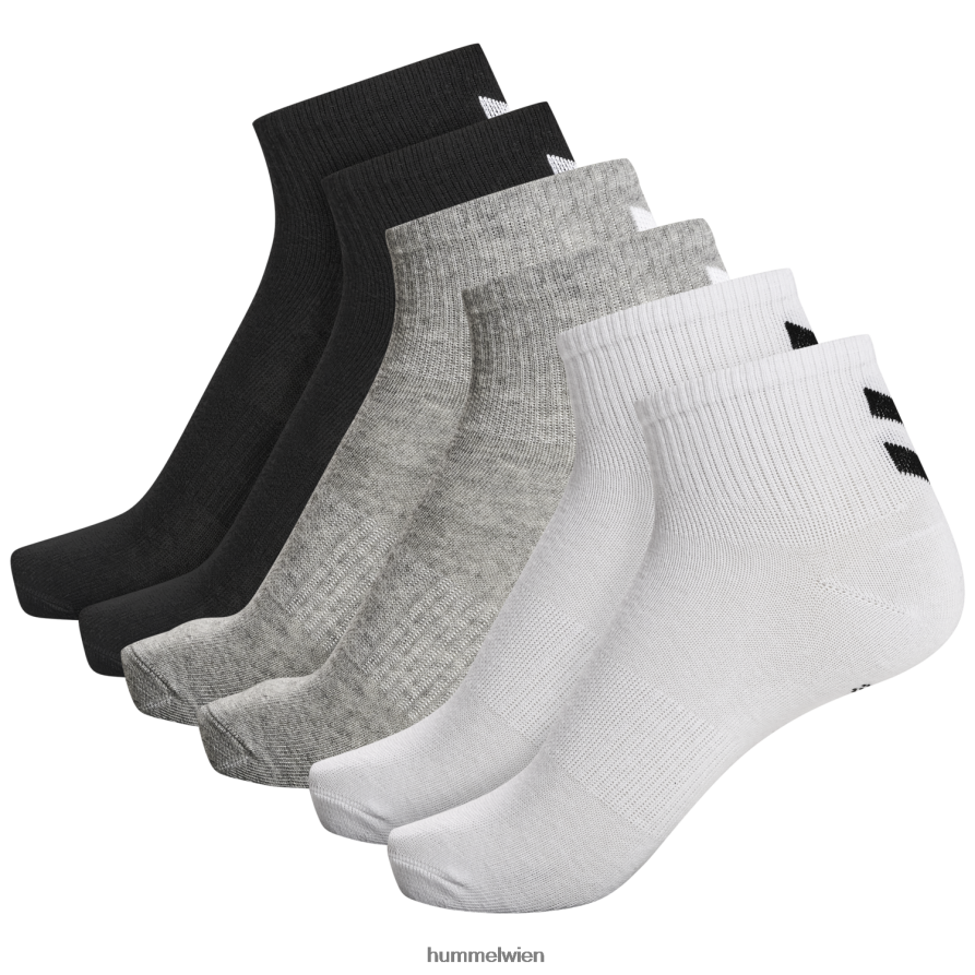 Hummel Frauen hmlchevron 6er-Pack mittelhohe Socken 2FT6X81028 „Mid-Cut-Socken 6er-Pack“