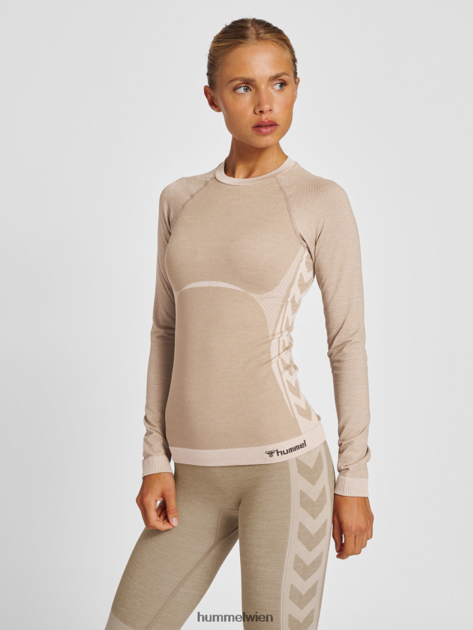 Hummel Frauen hmlclea nahtloses enges T-Shirt ls 2FT6X82730 „Langärmliges enges T-Shirt“