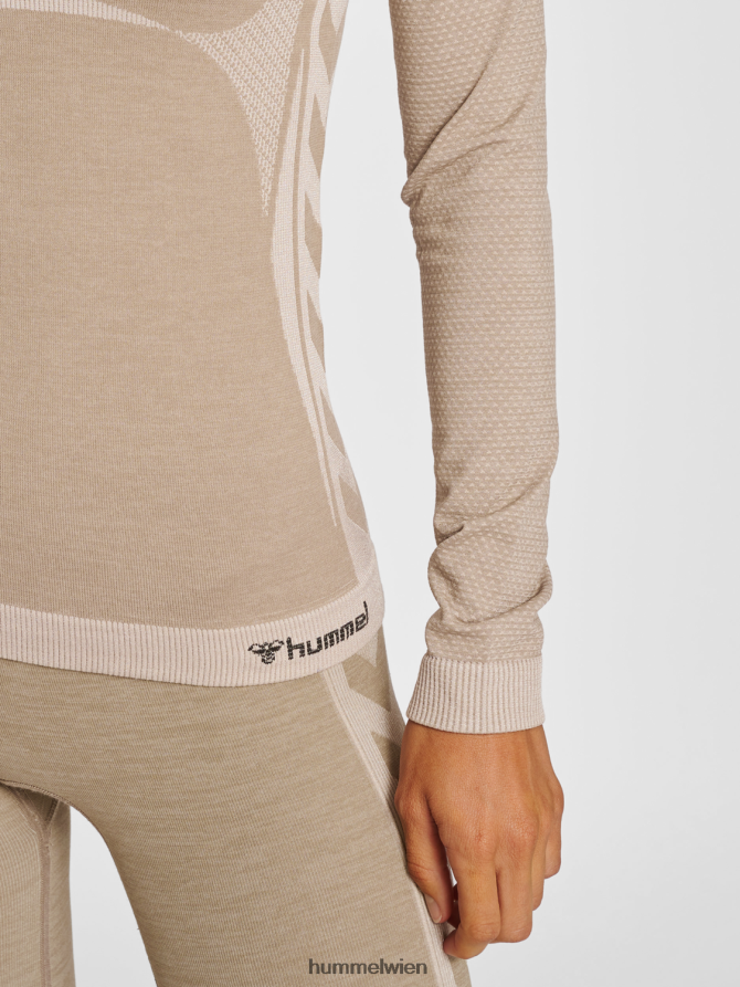 Hummel Frauen hmlclea nahtloses enges T-Shirt ls 2FT6X82730 „Langärmliges enges T-Shirt“