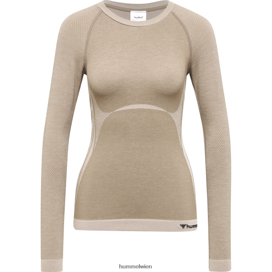 Hummel Frauen hmlclea nahtloses enges T-Shirt ls 2FT6X82730 „Langärmliges enges T-Shirt“