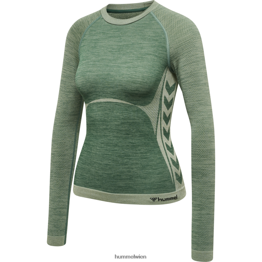 Hummel Frauen hmlclea nahtloses enges T-Shirt ls 2FT6X83231 „Langärmliges enges T-Shirt“