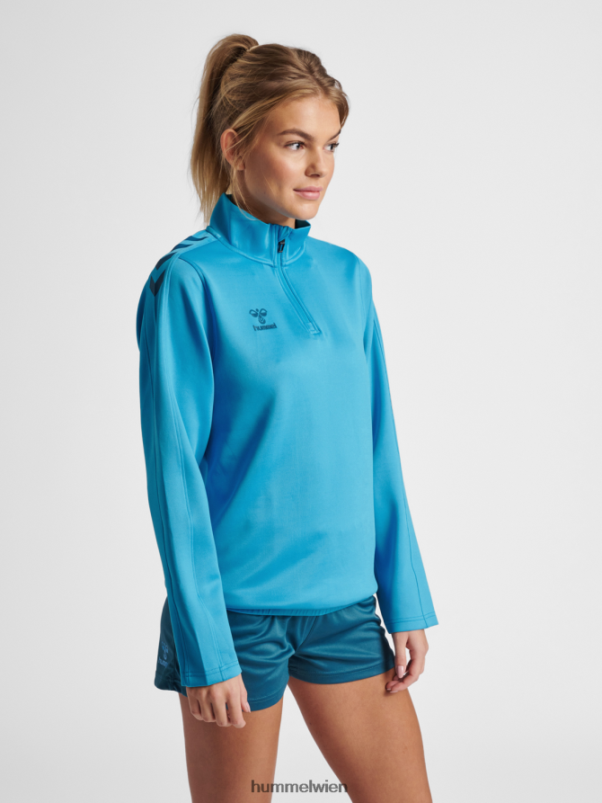 Hummel Frauen hmlcore xk Half-Zip-Sweatshirt 2FT6X83391 „Sweatshirt mit halbem Reißverschluss“