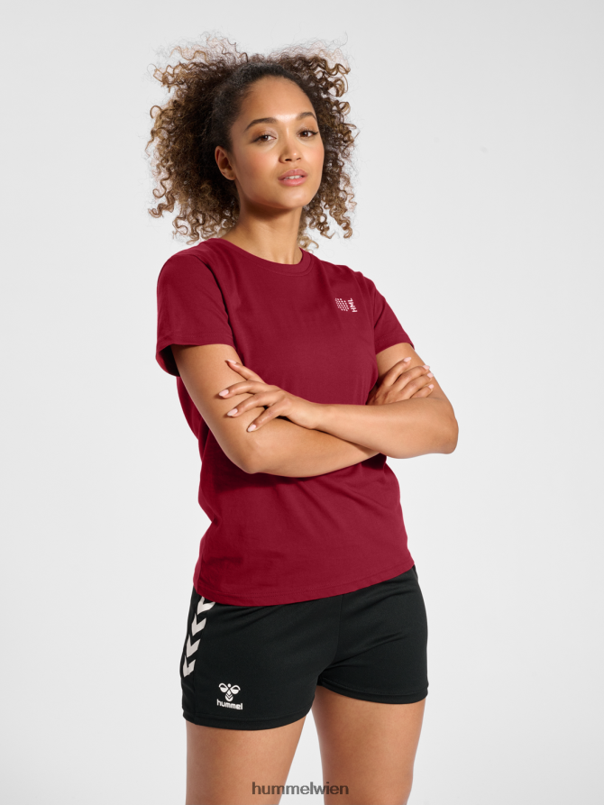 Hummel Frauen hmlcourt Baumwoll-T-Shirt s/s 2FT6X82328 „leichtes sportliches T-Shirt“