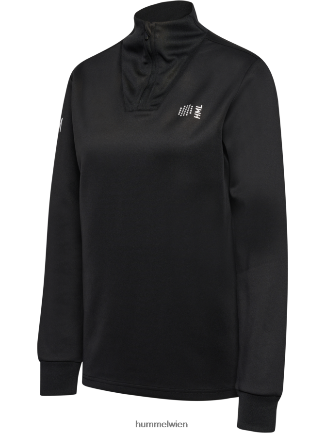 Hummel Frauen hmlcourt half zip l/s 2FT6X82451 „Pullover mit halbem Reißverschluss“