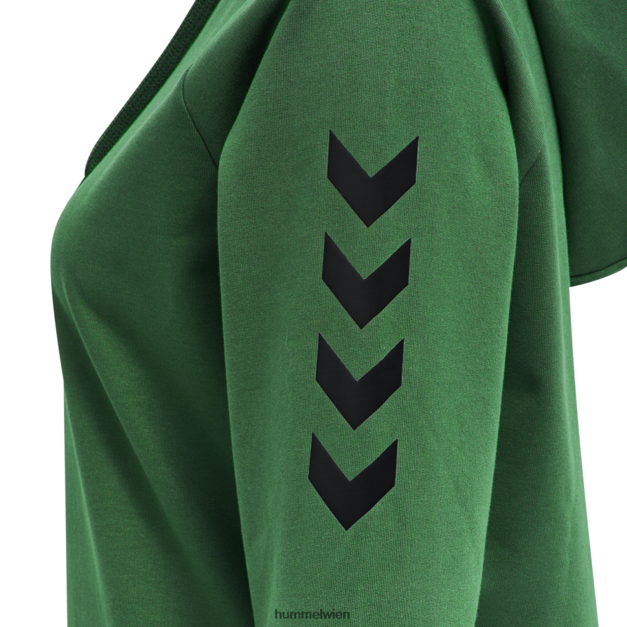 Hummel Frauen hmlgo Baumwoll-Kapuzenpullover 2FT6X83122 „Hoodie mit Chevron-Ärmeln“