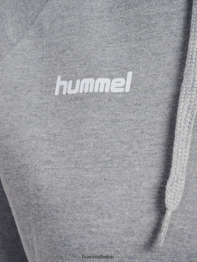 Hummel Frauen hmlgo Baumwoll-Kapuzenpullover 2FT6X83765 „Hoodie mit Chevron-Ärmeln“