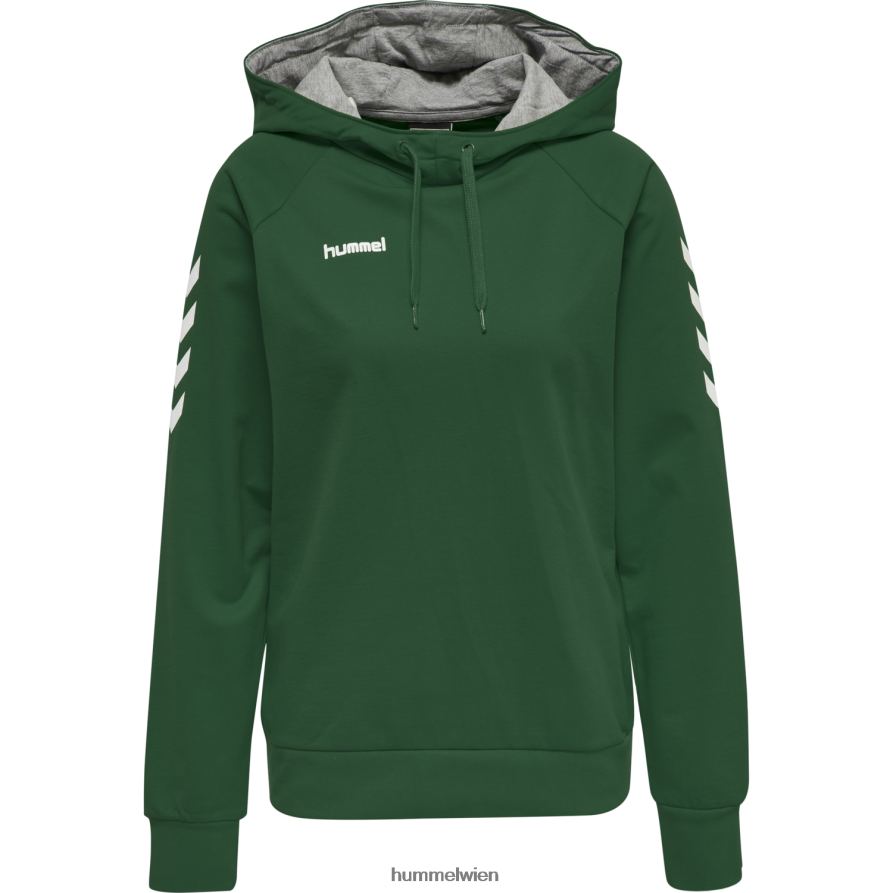 Hummel Frauen hmlgo Baumwoll-Kapuzenpullover 2FT6X83791 „Hoodie mit Chevron-Ärmeln“