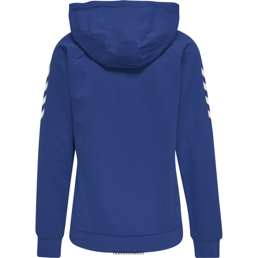 Hummel Frauen hmlgo Baumwoll-Kapuzenpullover 2FT6X83796 „Hoodie mit Chevron-Ärmeln“