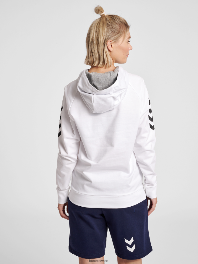 Hummel Frauen hmlgo Baumwoll-Kapuzenpullover 2FT6X83798 „Hoodie mit Chevron-Ärmeln“