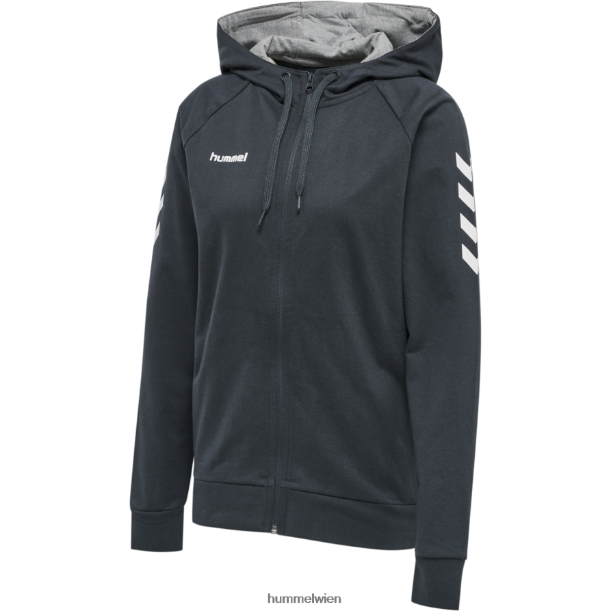 Hummel Frauen hmlgo Baumwoll-Kapuzenpullover mit Reißverschluss 2FT6X83742 Kleidung