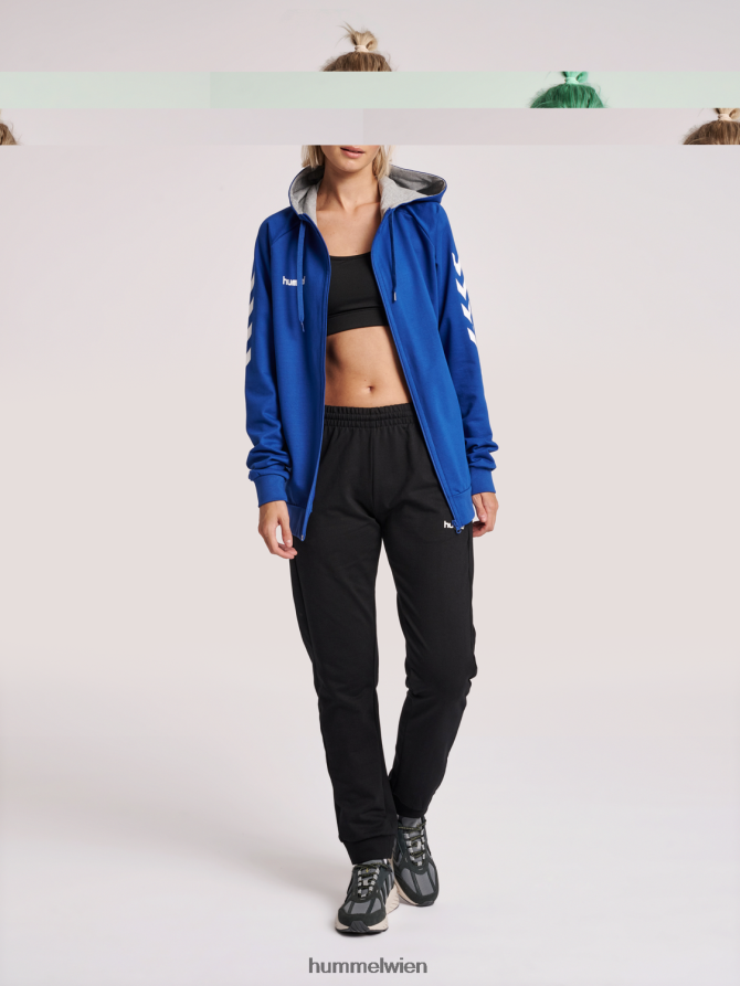 Hummel Frauen hmlgo Baumwoll-Kapuzenpullover mit Reißverschluss 2FT6X83772 \Kleidung\