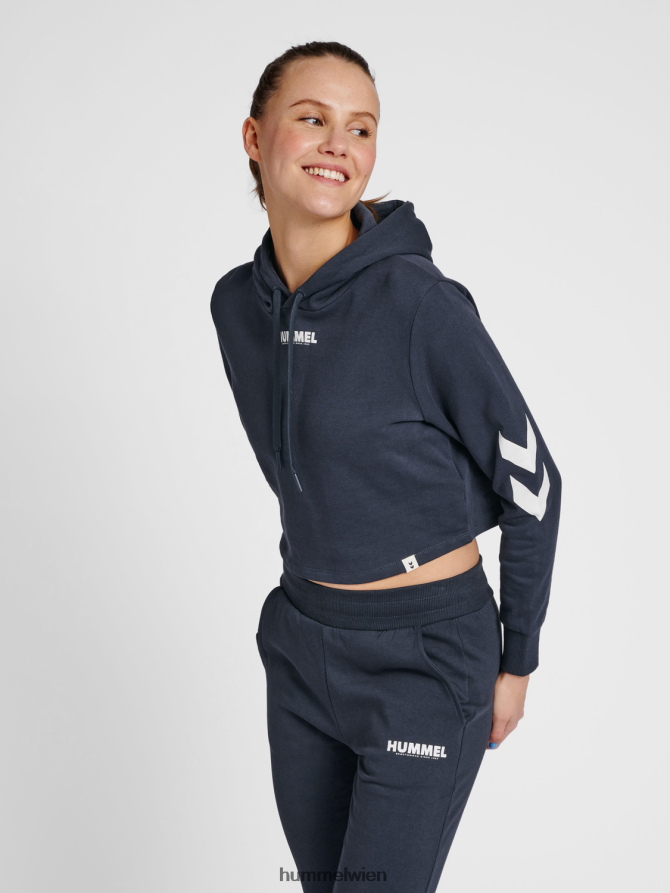 Hummel Frauen hmllegacy verkürzter Kapuzenpullover 2FT6X83337 „Hoodie abgeschnitten“