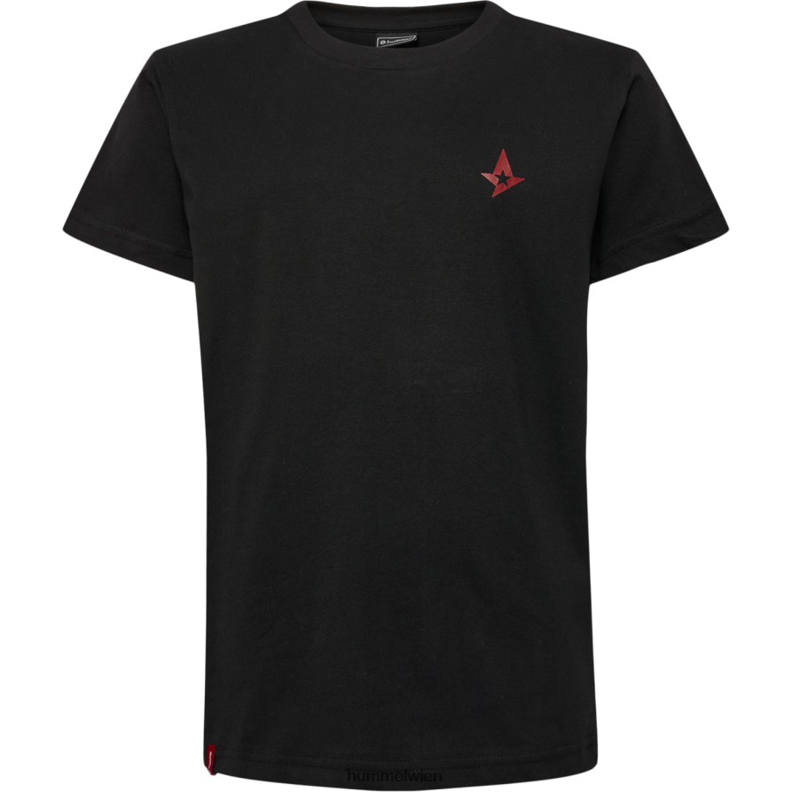 Hummel Kinder Ast Star schwarzes T-Shirt s/s 2FT6X84671 „T-Shirt mit Astralis-Logo“