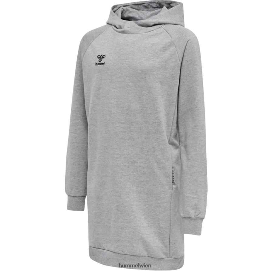 Hummel Kinder Hmlmove-Sweatkleid aus Baumwolle mit Gittermuster 2FT6X85591 „Sweatkleid aus Baumwollmischung“