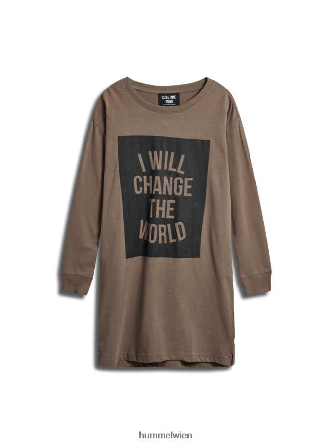 Hummel Kinder Stsmaggie Kleid l/s 2FT6X85419 „lockeres Kleid“