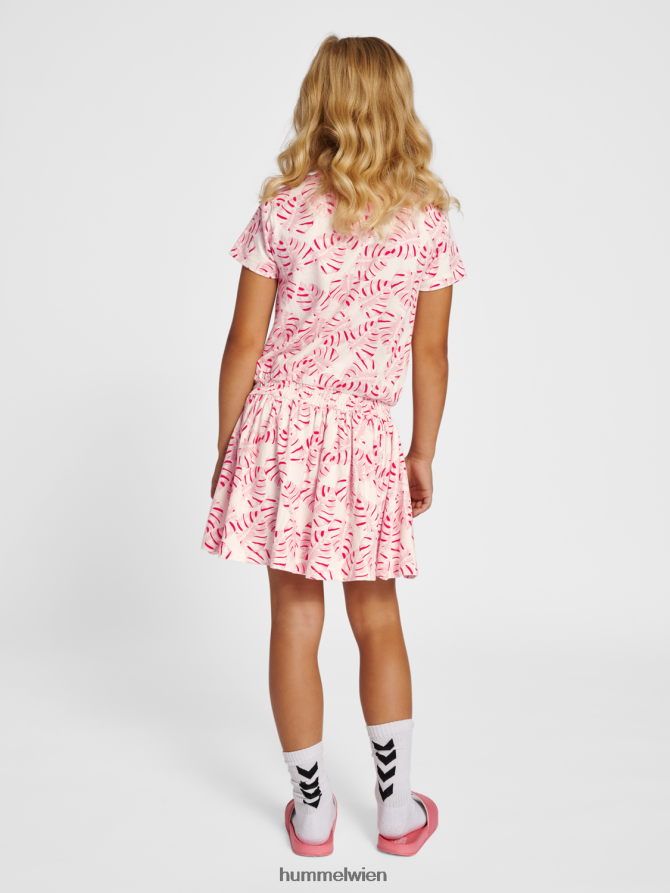 Hummel Kinder hmlalexa Kleid s/s 2FT6X84796 „kurzärmeliges Kleid“