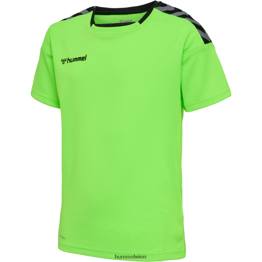 Hummel Kinder hmlauthentic Poly Jersey s/s 2FT6X86877 „Sportoberteil mit Chevrons“