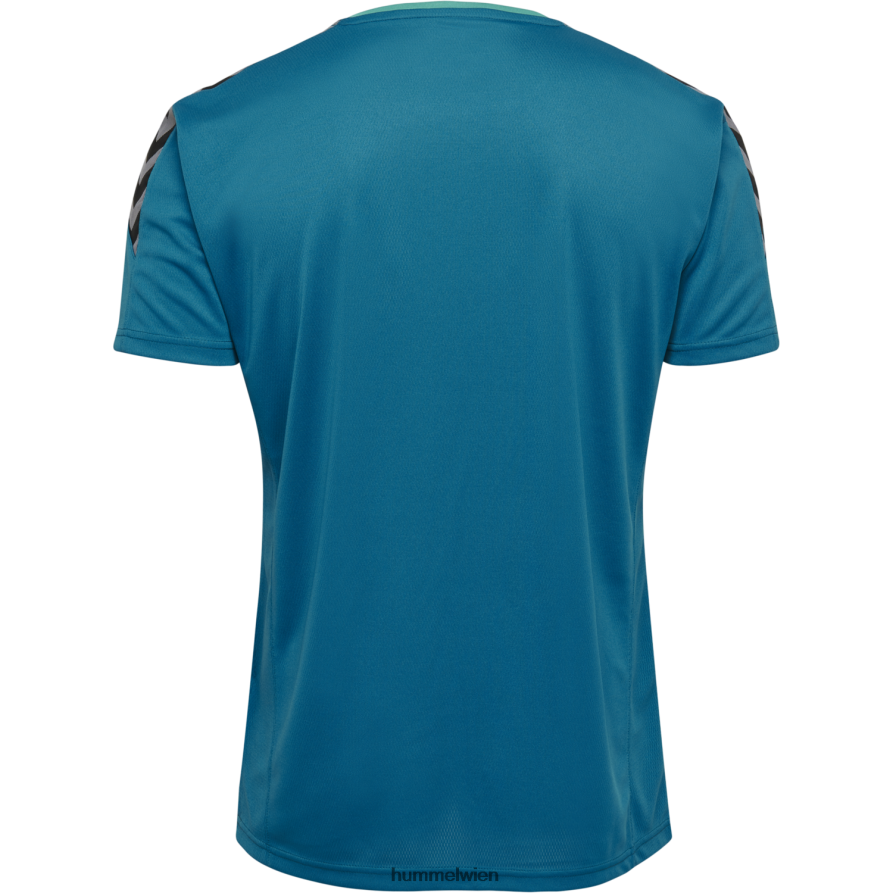 Hummel Kinder hmlauthentic Poly Jersey s/s 2FT6X86881 „Sportoberteil mit Chevrons“