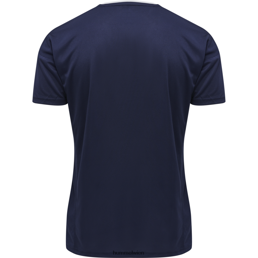 Hummel Kinder hmlauthentic Poly Jersey s/s 2FT6X86908 „Sportoberteil mit Chevrons“