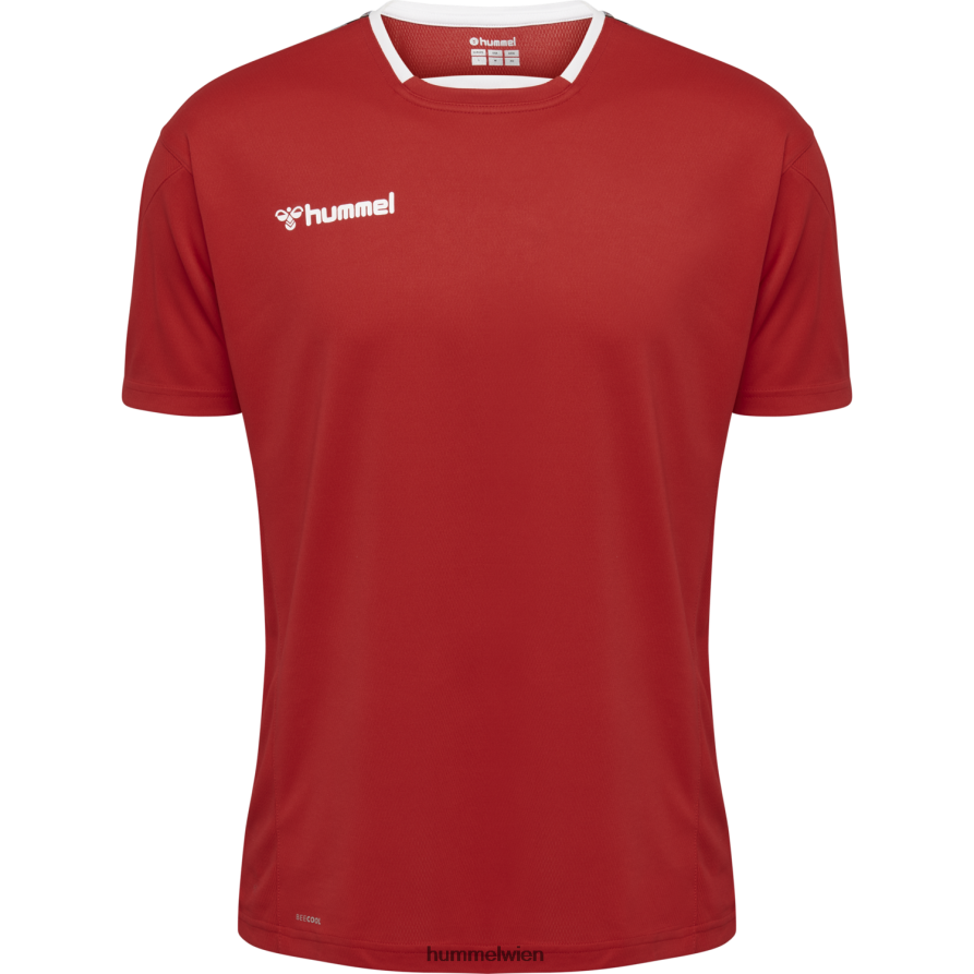 Hummel Kinder hmlauthentic Poly Jersey s/s 2FT6X86993 „Sportoberteil mit Chevrons“