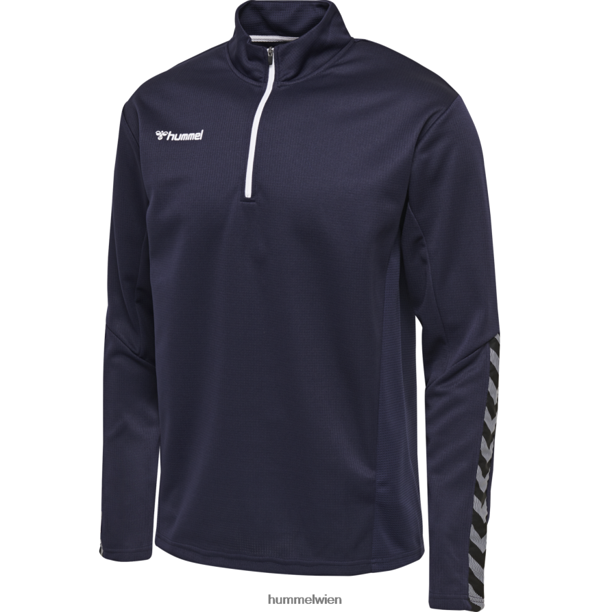 Hummel Kinder hmlauthentic Sweatshirt mit halbem Reißverschluss 2FT6X86243 „Sportbekleidung“