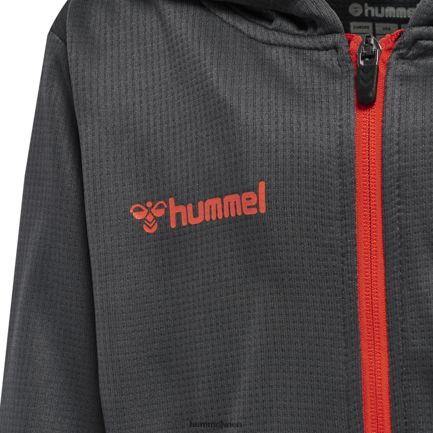 Hummel Kinder hmlauthentischer Poly-Kapuzenpullover mit Reißverschluss 2FT6X86795 „Poly-Zip-Hoodie“