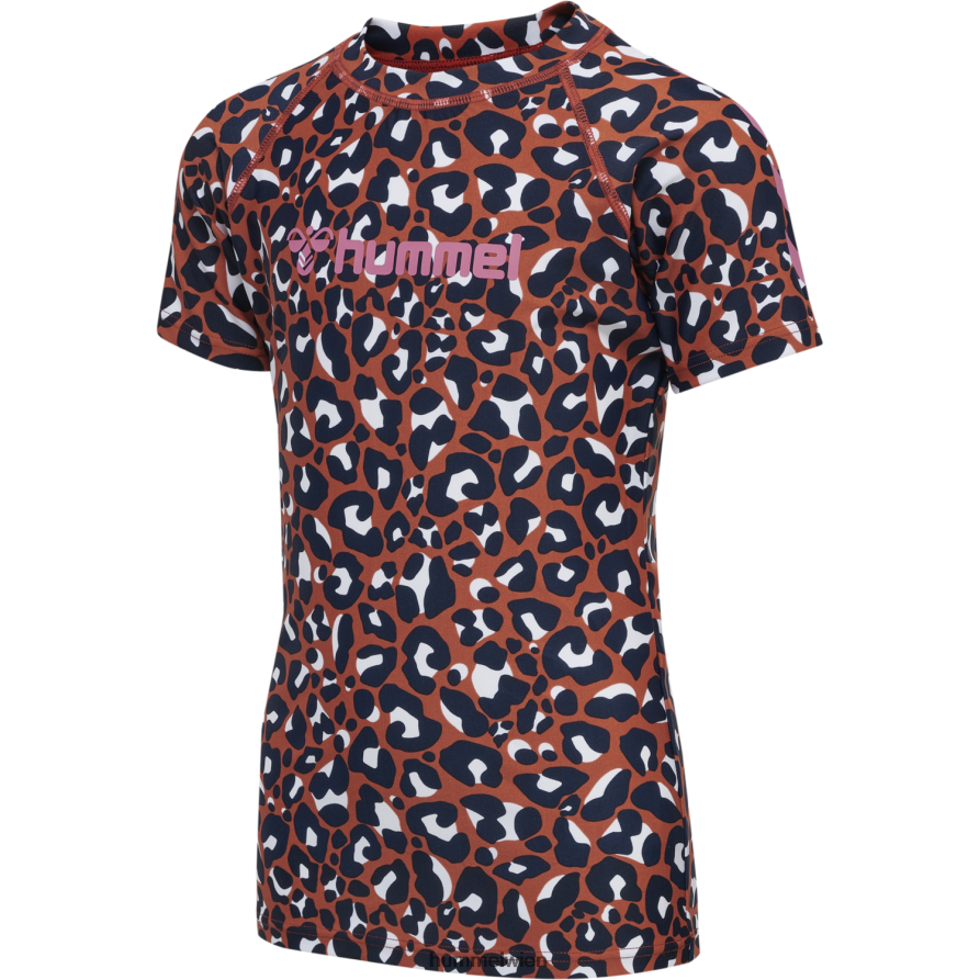 Hummel Kinder hmlazul Bade-T-Shirt s/s 2FT6X85630 „kurzärmeliges Bade-T-Shirt“