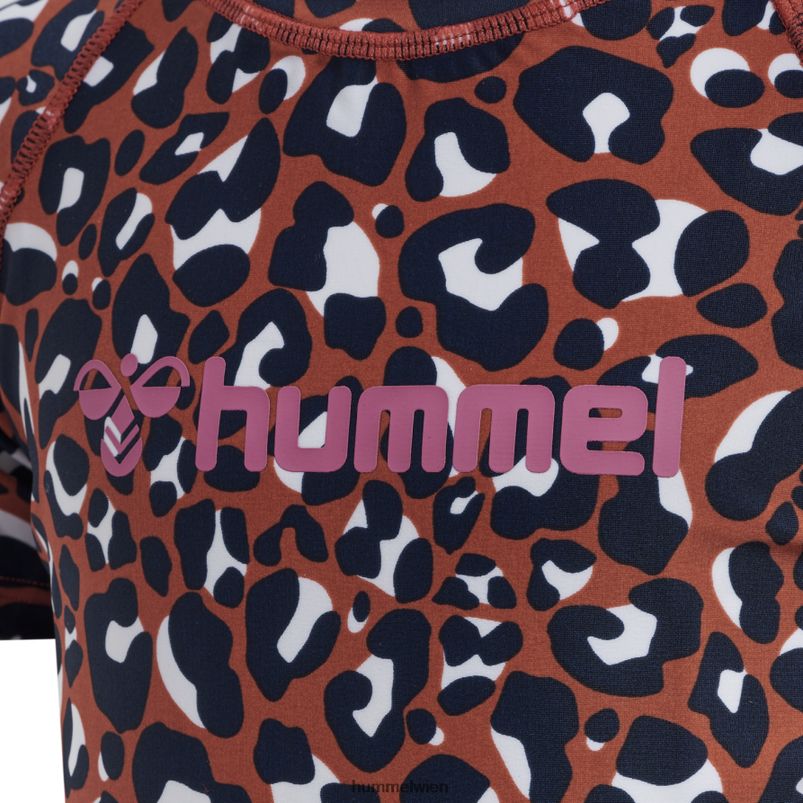 Hummel Kinder hmlazul Bade-T-Shirt s/s 2FT6X85630 „kurzärmeliges Bade-T-Shirt“