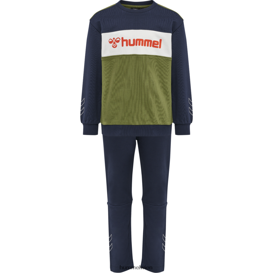Hummel Kinder hmlbirger Crew-Anzug 2FT6X86162 „Set aus Sweatshirt und Jogginghose“