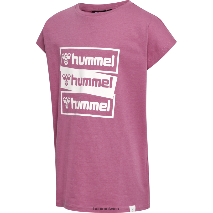 Hummel Kinder hmlcaritas T-Shirt s/s 2FT6X86385 Baumwoll t-shirt