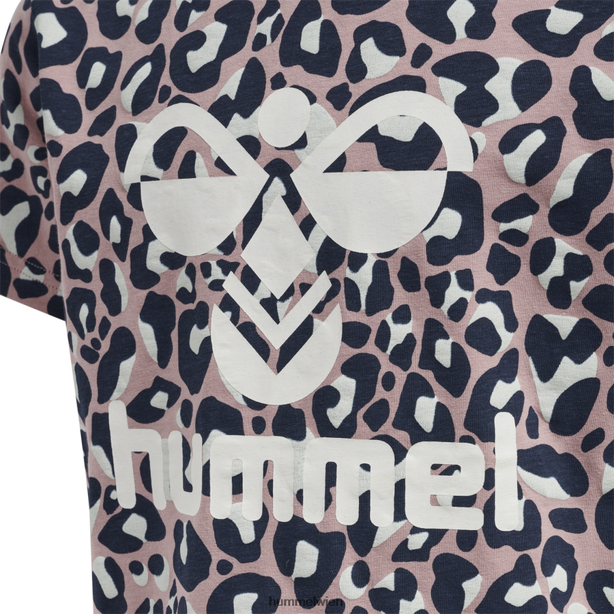 Hummel Kinder hmlcarol Nachtanzug s/s 2FT6X86353 „Jersey-Pyjama“