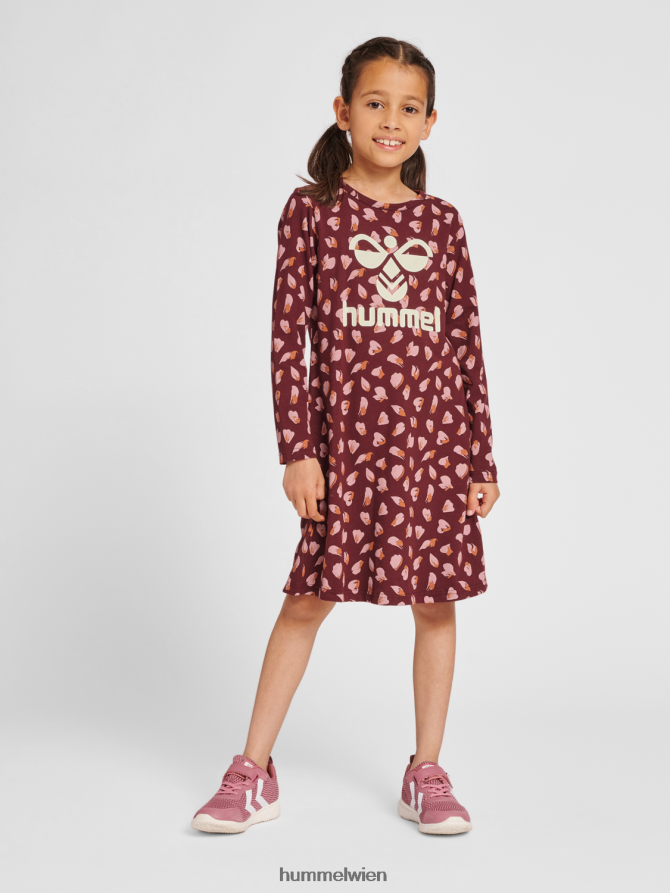 Hummel Kinder hmlcarolina Nachtkleid l/s 2FT6X84975 „Nachtkleid mit langen Ärmeln“