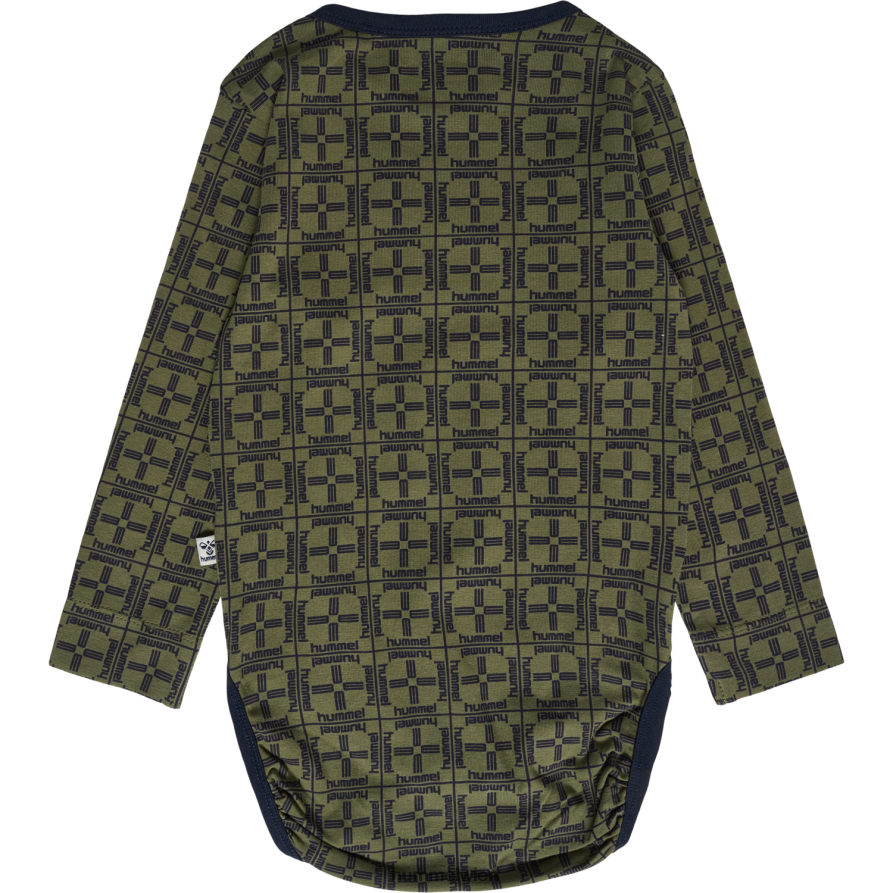 Hummel Kinder hmlcheck Körper l/s 2FT6X84179 „Langarm-Body“