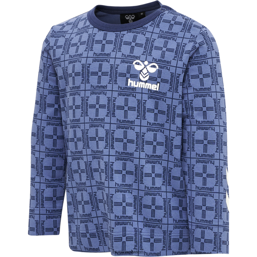 Hummel Kinder hmlcheck T-Shirt l/s 2FT6X84233 langärmliges T-Shirt