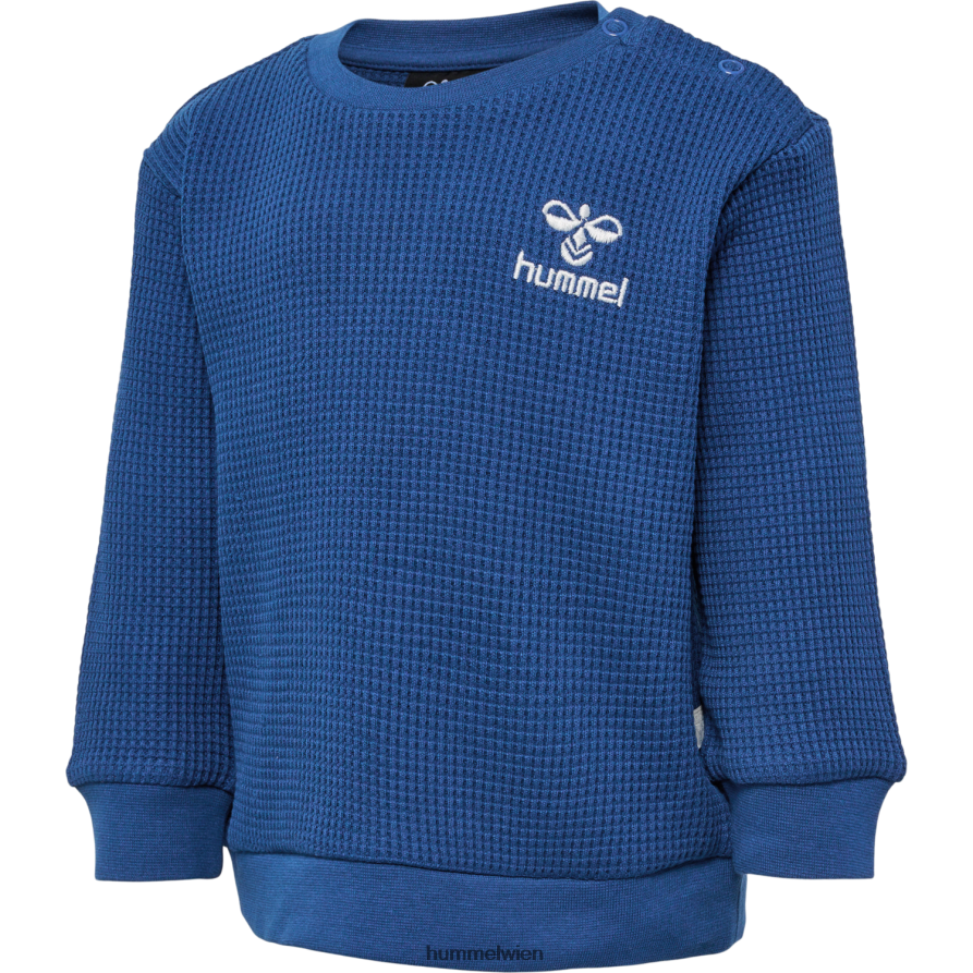 Hummel Kinder hmlcosy Sweatshirt 2FT6X84161 „Waffel-Baumwoll-Sweatshirt“