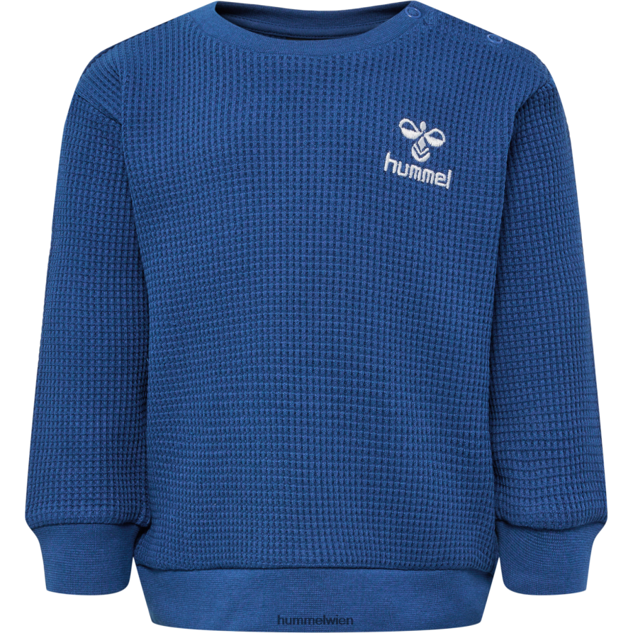 Hummel Kinder hmlcosy Sweatshirt 2FT6X84161 „Waffel-Baumwoll-Sweatshirt“