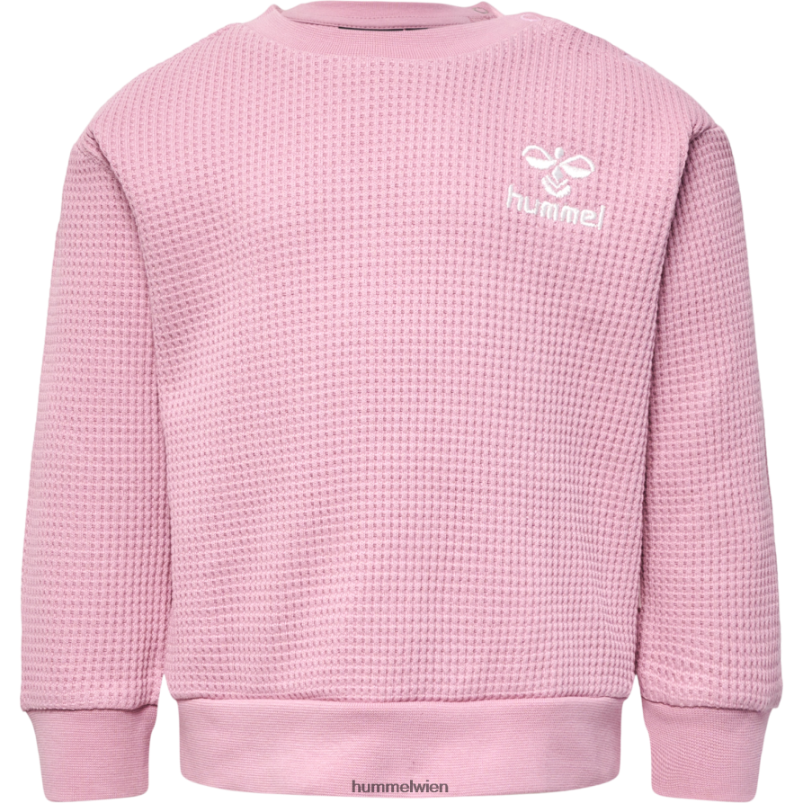 Hummel Kinder hmlcosy Sweatshirt 2FT6X84220 „Waffel-Baumwoll-Sweatshirt“